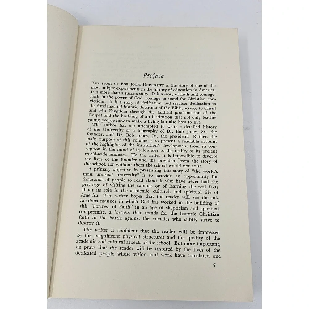 Fortress Of Faith By Melton Wright The Story Of Bob Jones University 1st Edition